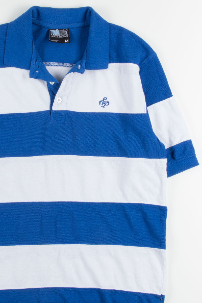 Blue & White Southpole Polo Shirt