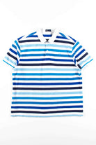 Blue Striped Fred Perry Polo Shirt