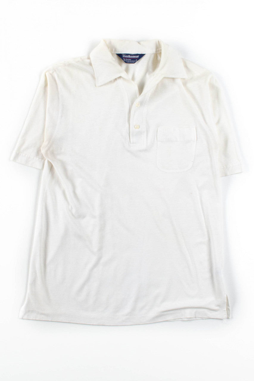 White Vintage Polo Shirt