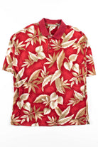Red Hawaiian Polo Shirt