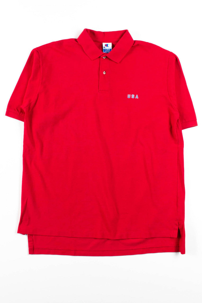 Red USA Polo Shirt