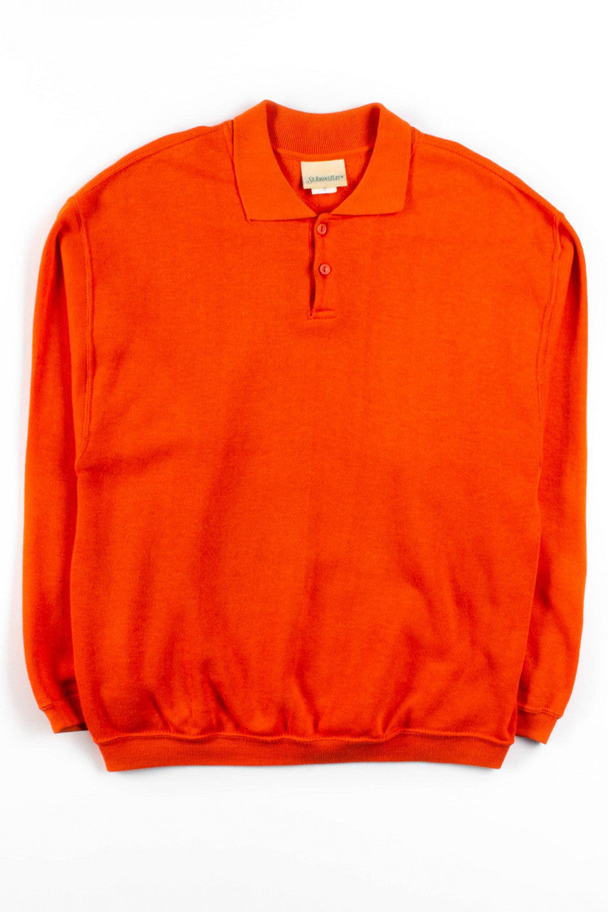 Orange Polo Sweatshirt