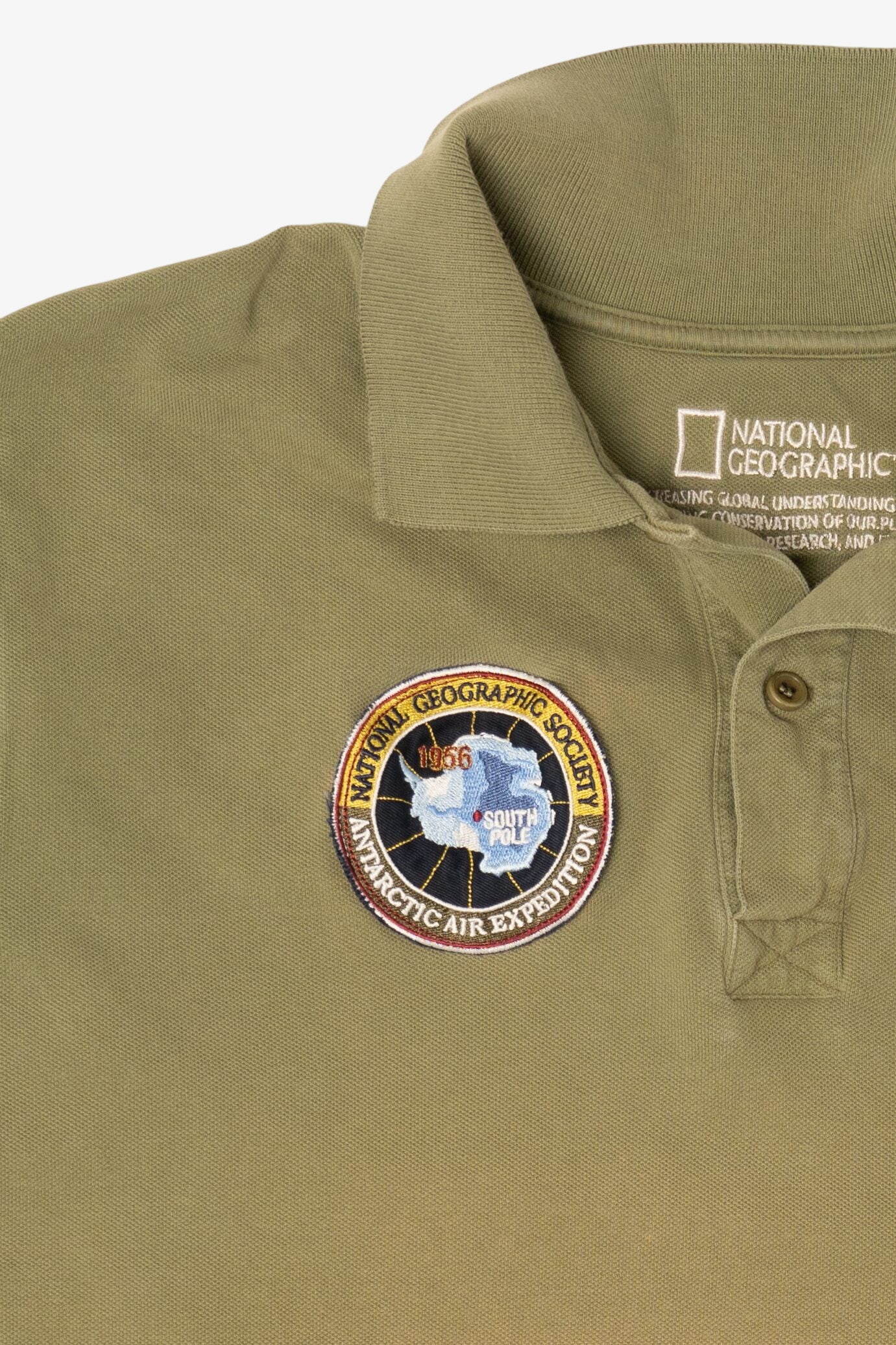 Vintage National Geographic Antartica Air Expedition Long Sleeve Polo (2000s)
