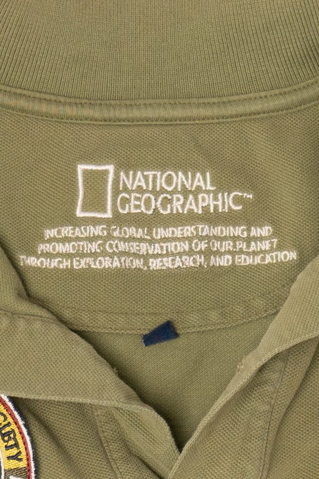 Vintage National Geographic Antartica Air Expedition Long Sleeve Polo (2000s)