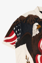 Vintage American Eagle All Over Print Polo Shirt (1990s)