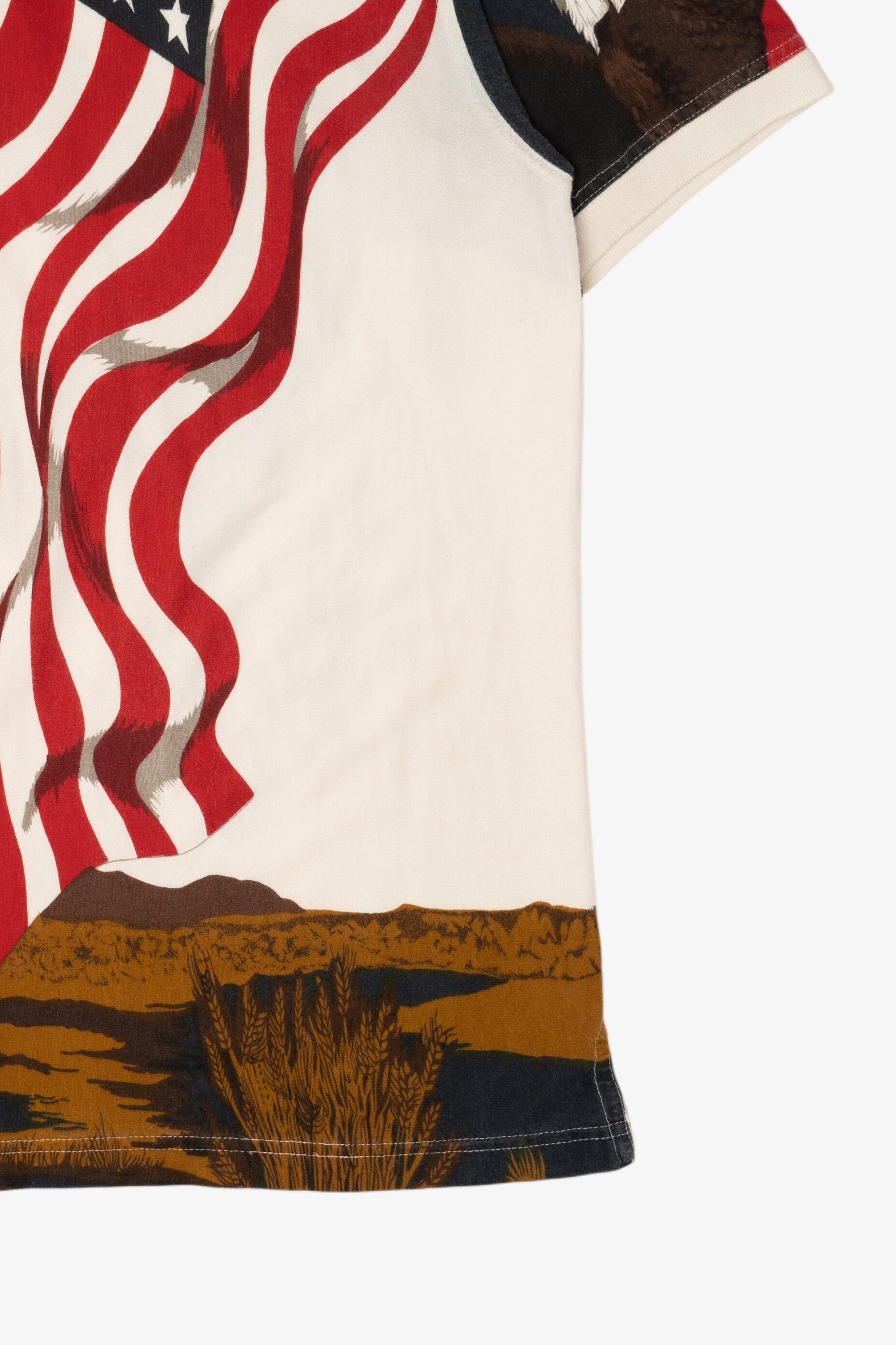 Vintage American Eagle All Over Print Polo Shirt (1990s)