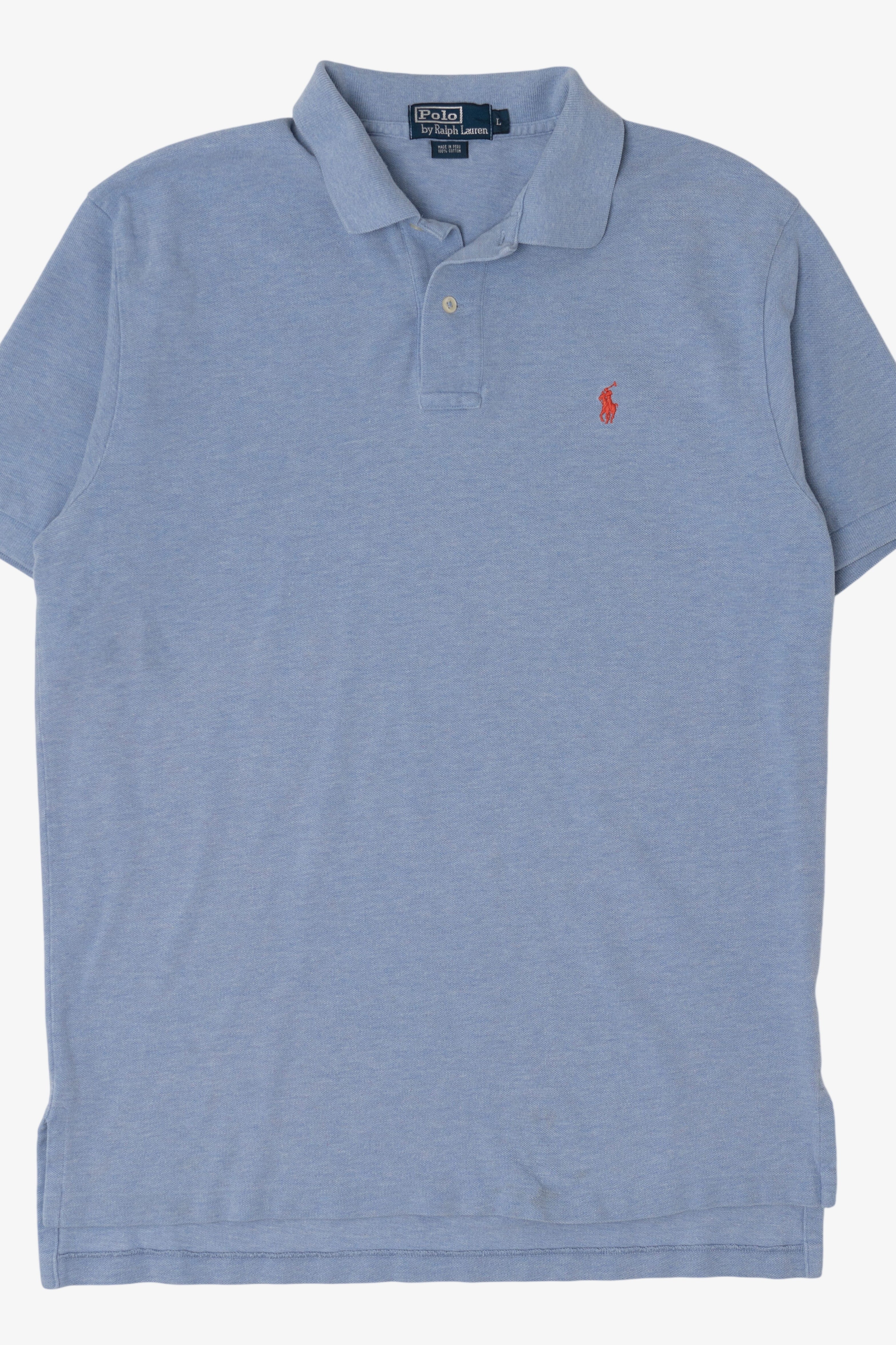 Vintage Light Blue Polo By Ralph Lauren Polo Shirt (1990s)