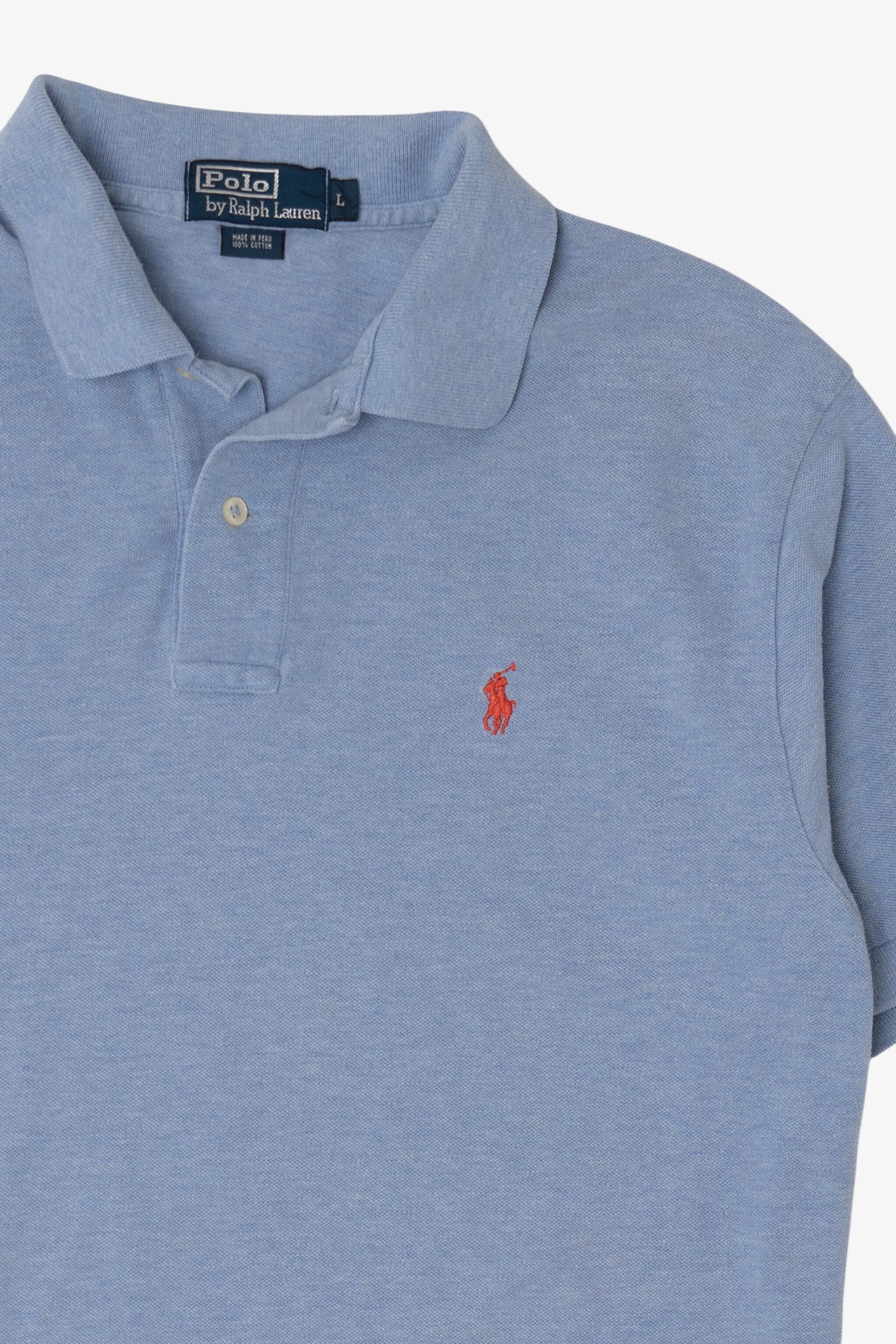 Vintage Light Blue Polo By Ralph Lauren Polo Shirt (1990s)