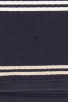 Vintage Navy Blue Striped Izod Polo Shirt (1990s)