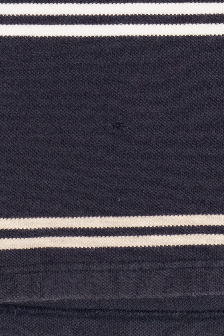 Vintage Navy Blue Striped Izod Polo Shirt (1990s)