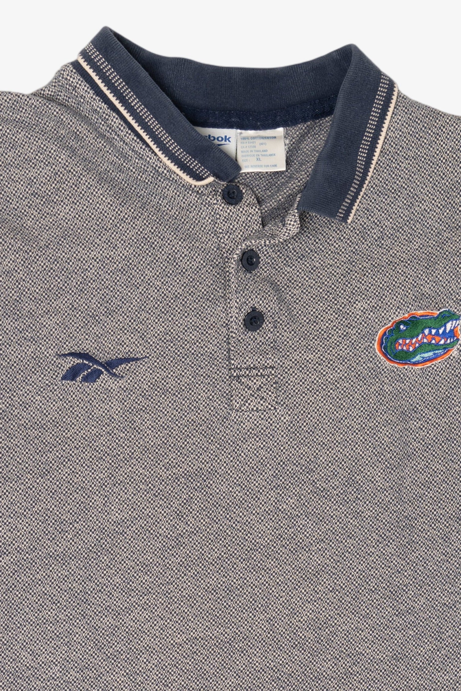 Vintage Gray Florida Gators Reebok Polo Shirt (1990s)