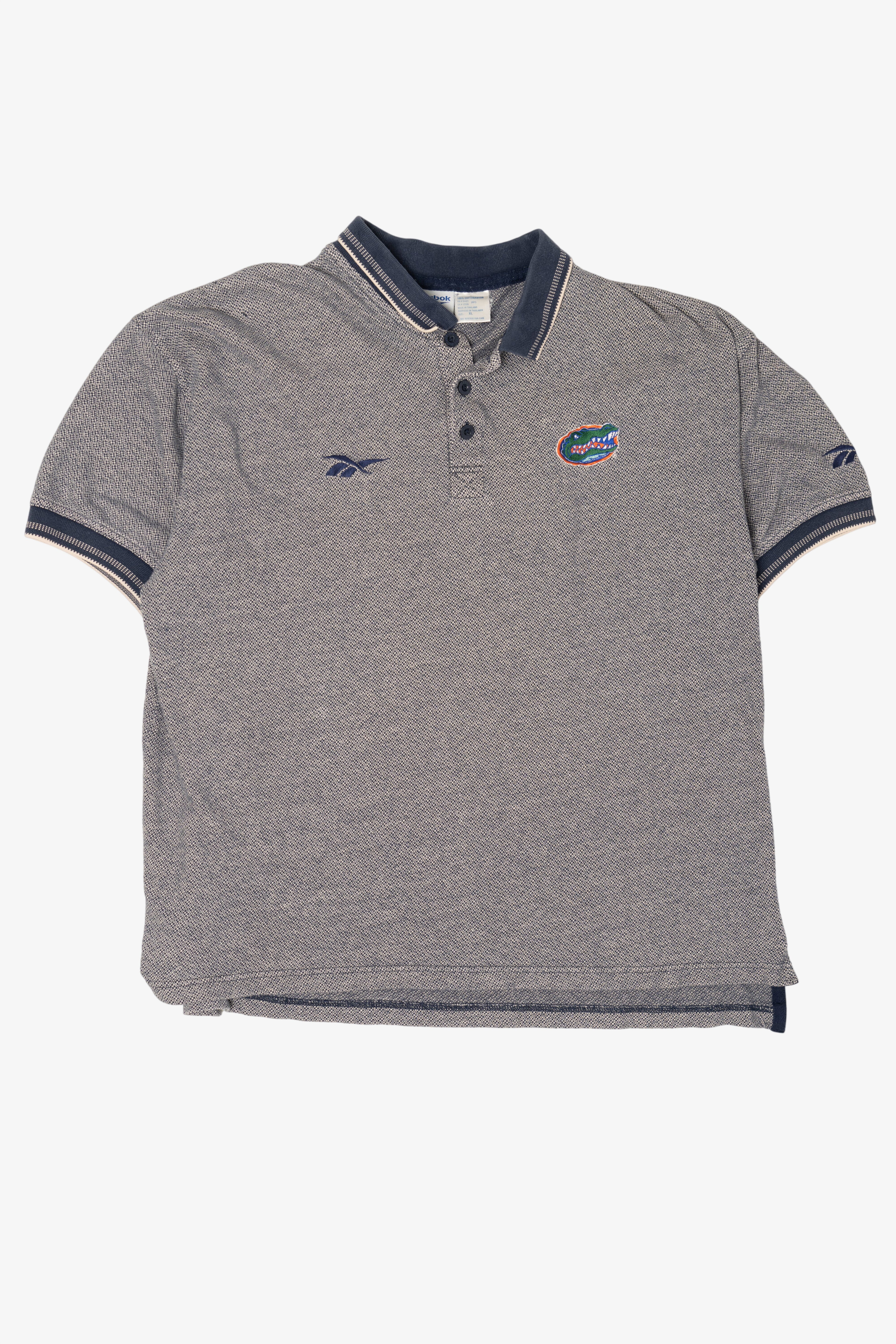 Vintage Gray Florida Gators Reebok Polo Shirt (1990s)