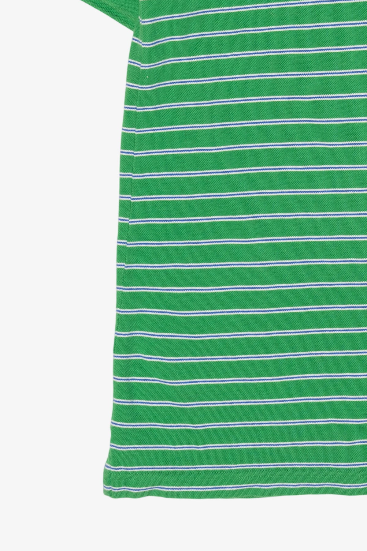 Vintage Green Striped Chaps Polo Shirt (2000s)