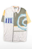 Vintage Abstract Ixspa Polo Shirt