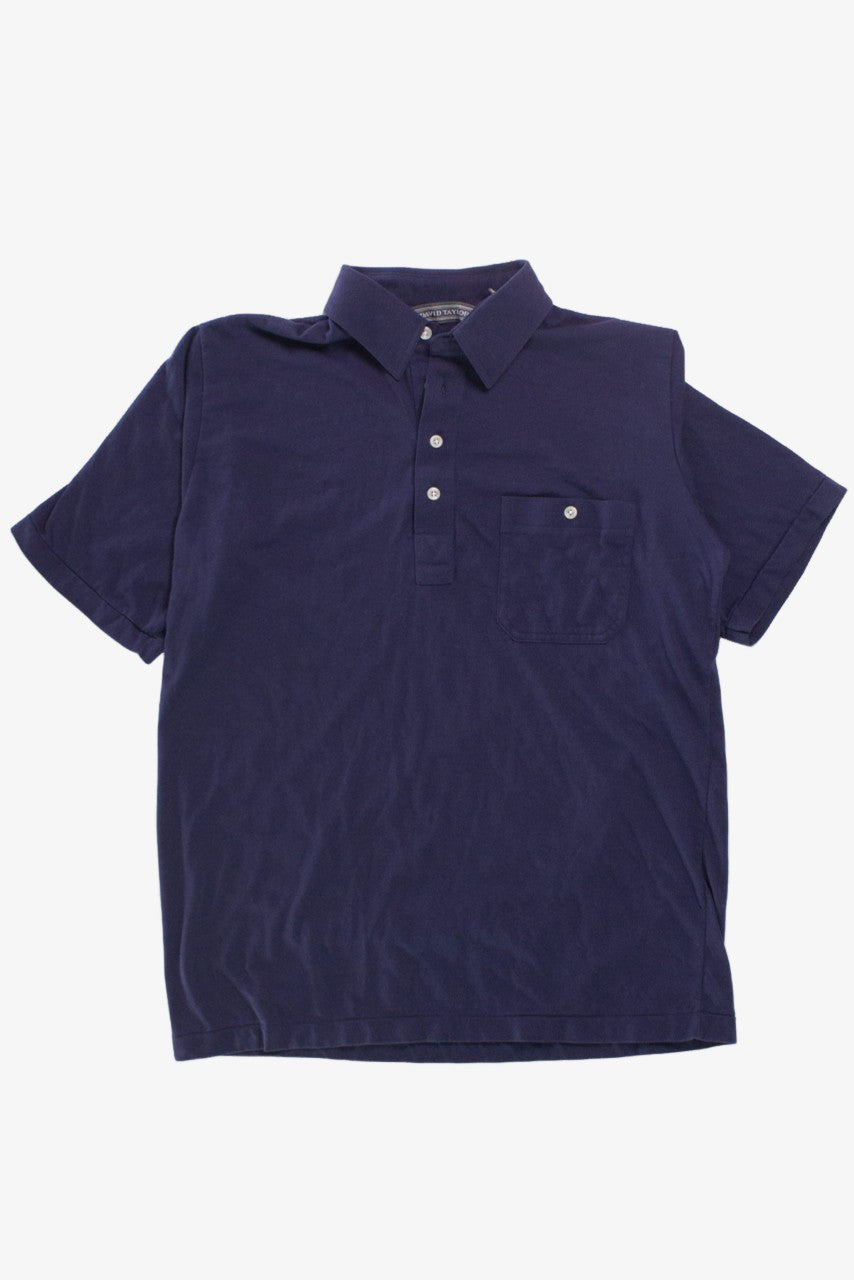 Vintage Navy Blue Single Stitch Polo