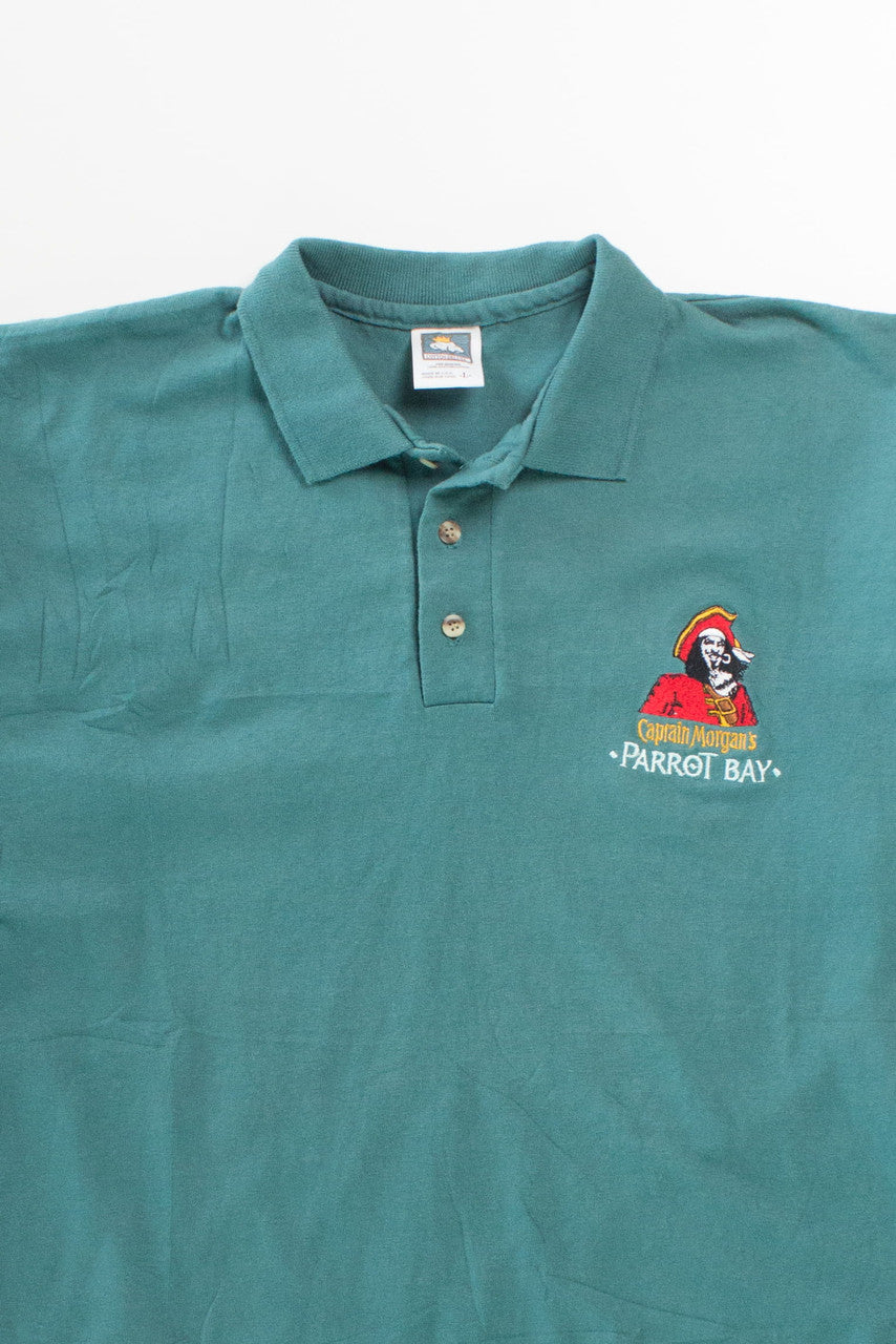 Vintage Captain Morgan Green Polo