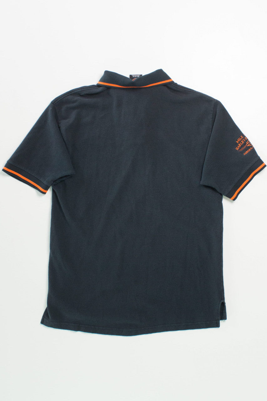 Mile High Colorado Harley Davidson Black Polo Shirt