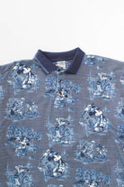 Vintage Blue Disney Golf Polo Shirt
