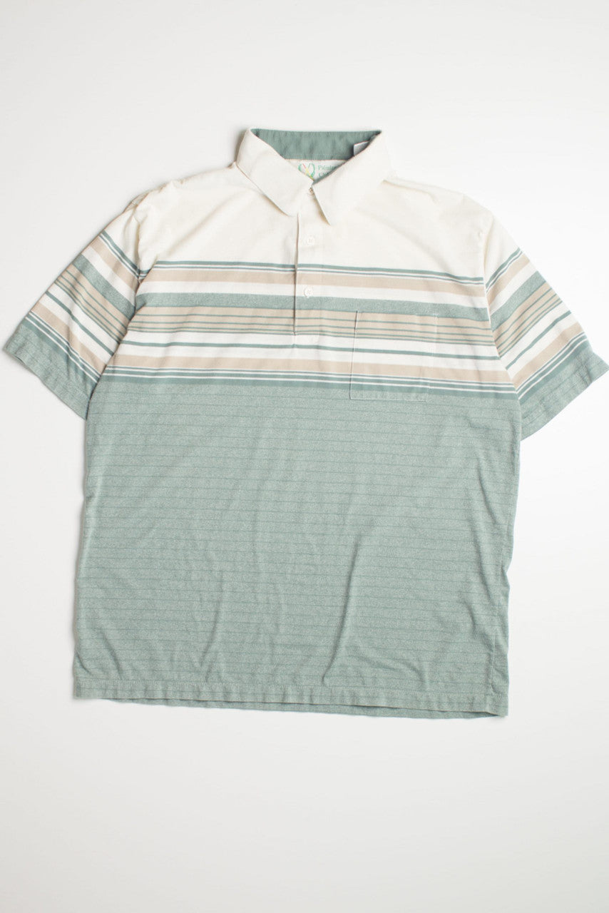 Vintage Striped Polo Shirt