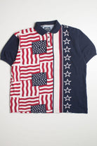Vintage American Flag Polo Shirt