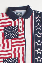 Vintage American Flag Polo Shirt