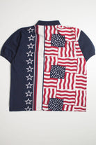 Vintage American Flag Polo Shirt