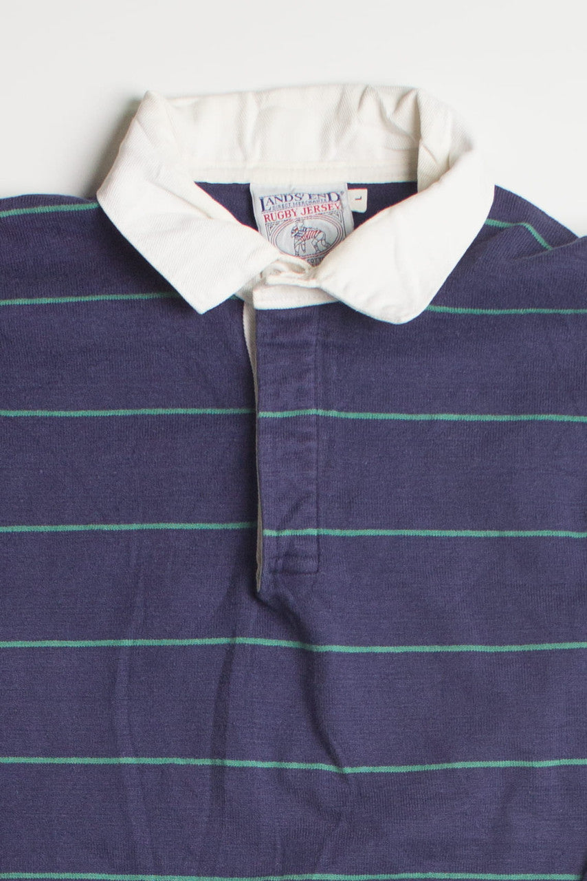Vintage Long Sleeve Rugby Jersey Polo Shirt