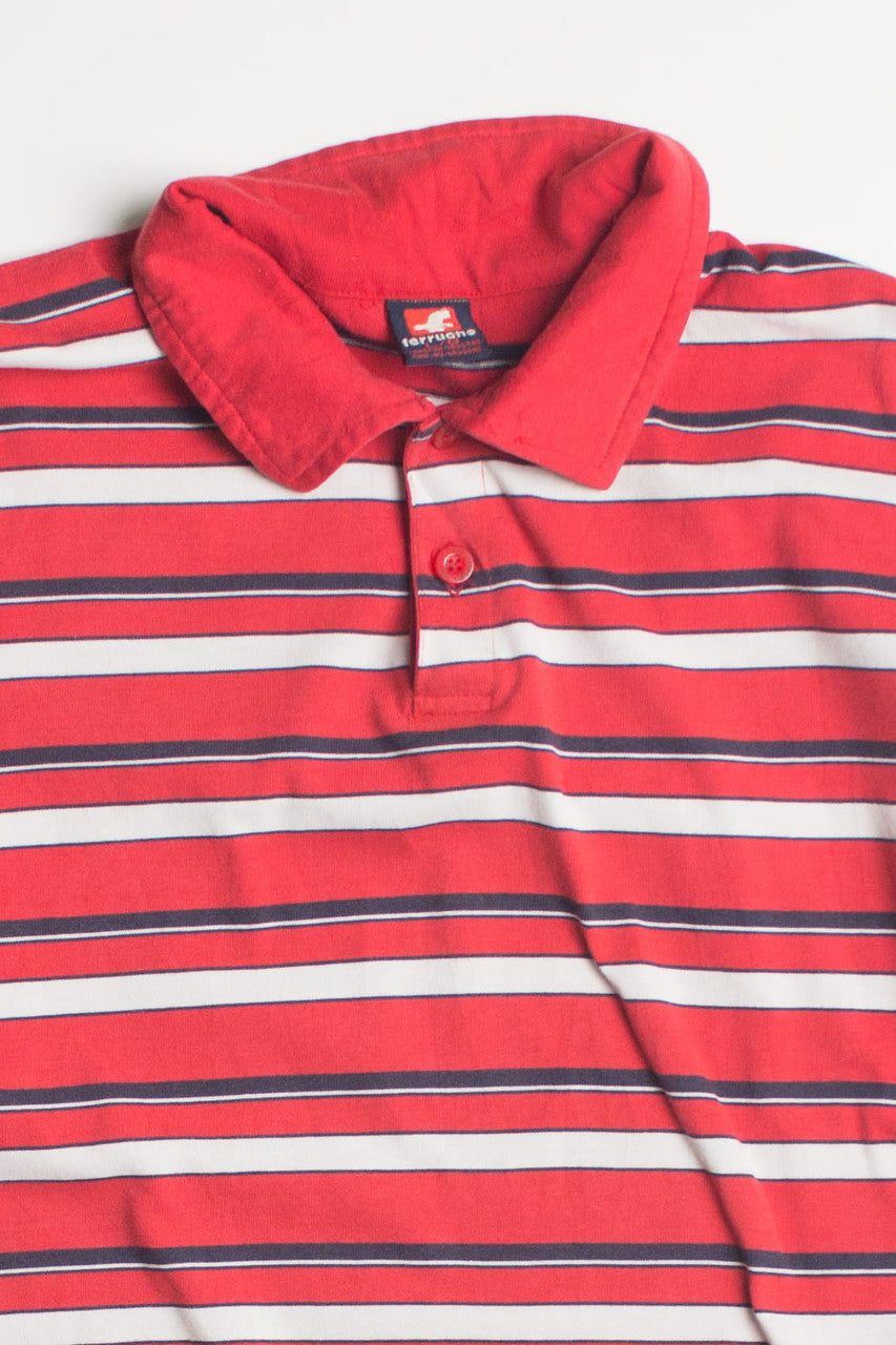 Vintage Striped Ferrucne Polo Shirt