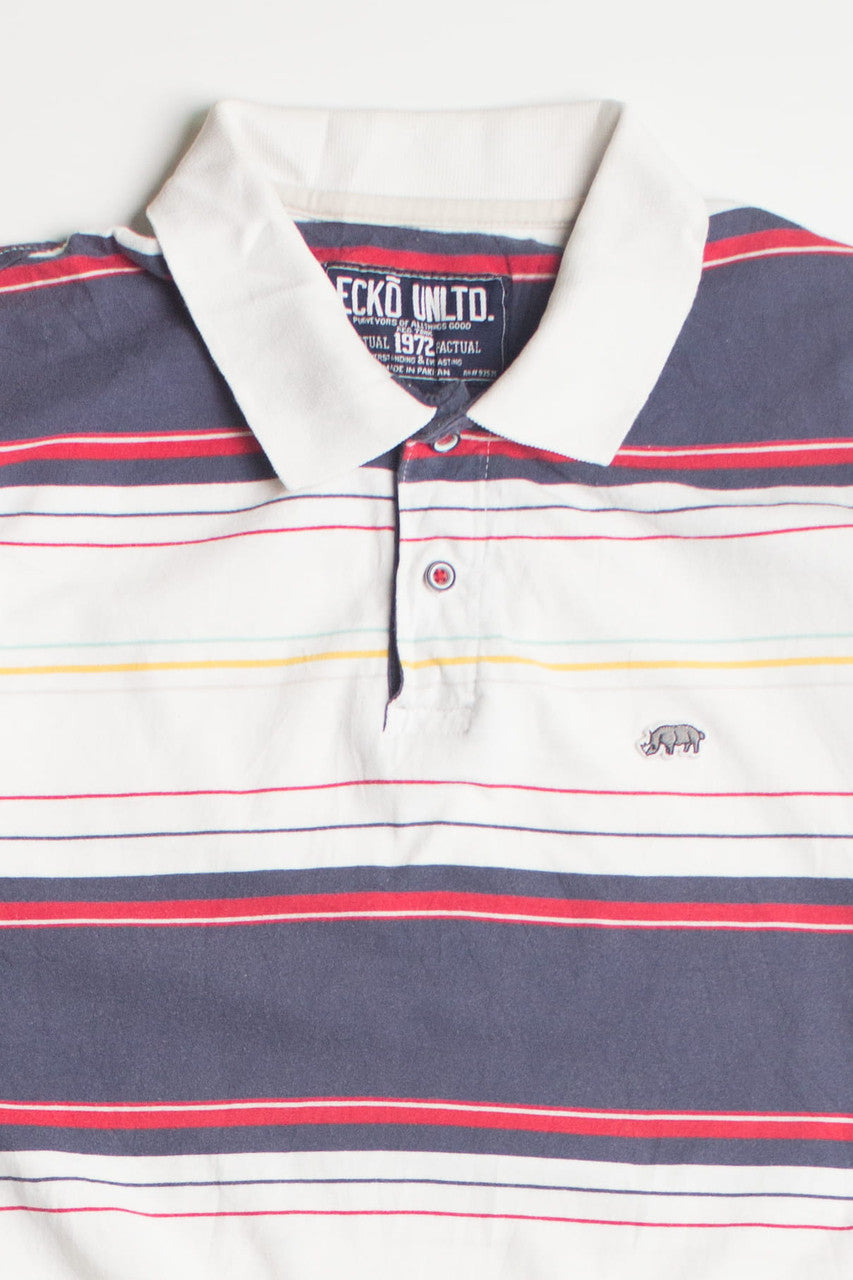 Vintage Striped Ecko Unltd. Polo Shirt