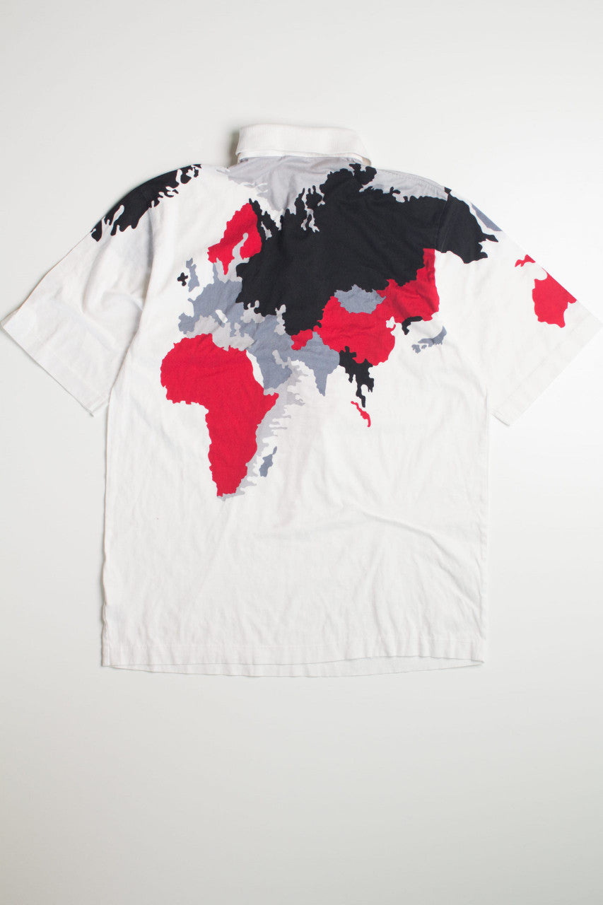 Vintage Mickey Mouse World Map Polo Shirt
