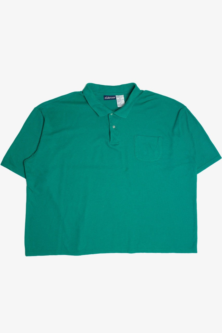 Vintage Teal Puritan Polo Shirt