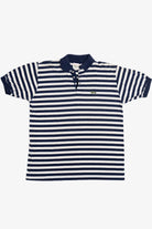 Vintage Navy Striped Le Cheval Polo Shirt
