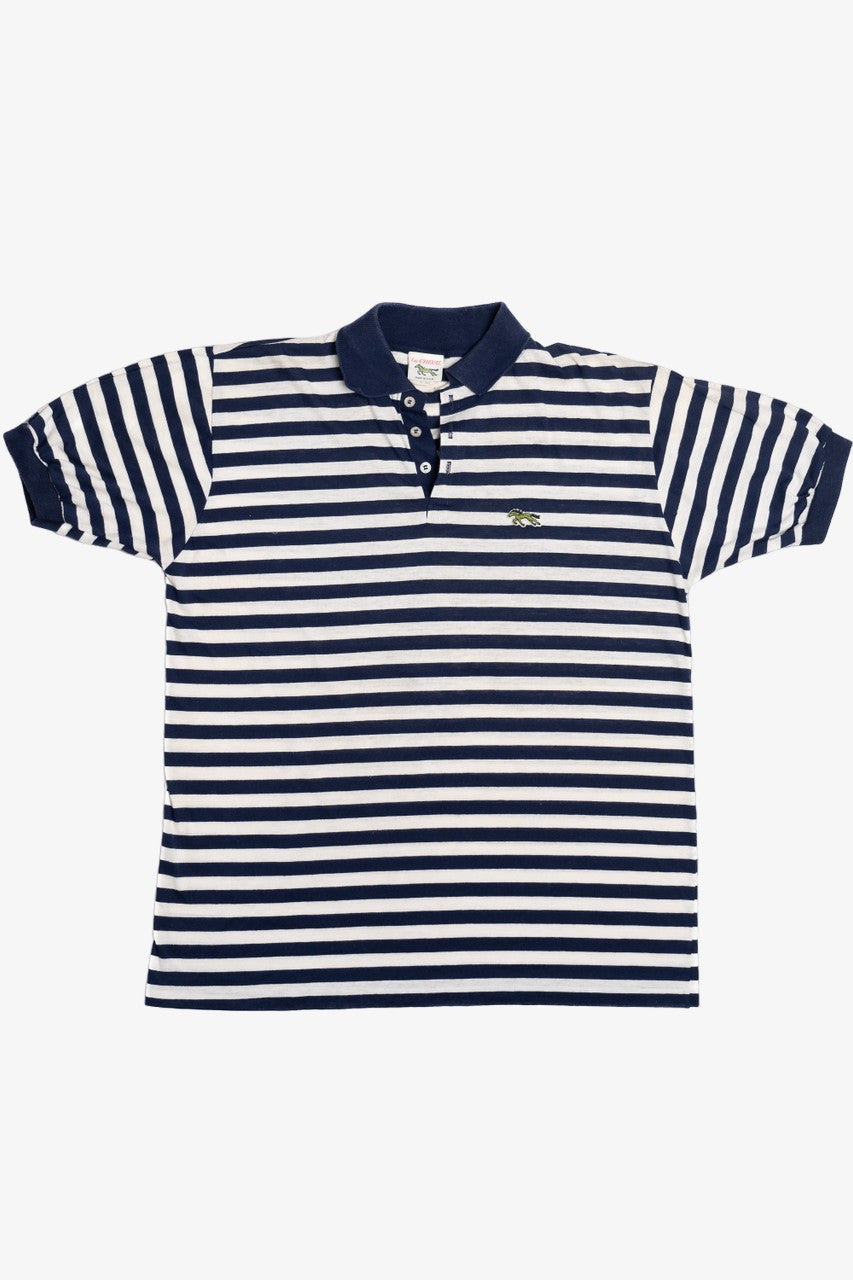 Vintage Navy Striped Le Cheval Polo Shirt