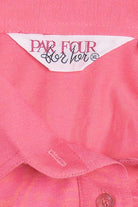 Vintage Blank Pink Par Four For Her Polo Shirt