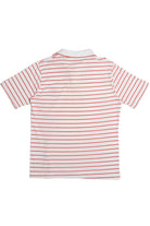 Vintage "Tangier Island Virginia" Crab Red Thin Striped Polo Shirt