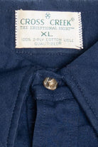 Vintage Navy Long Sleeve Cross Creek Polo Shirt