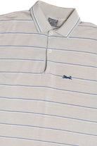 Vintage Gray & Blue Le Tigre Polo Shirt
