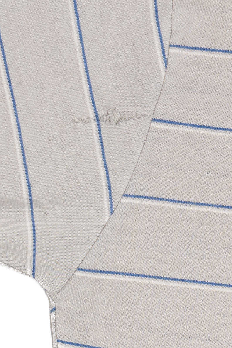 Vintage Gray & Blue Le Tigre Polo Shirt