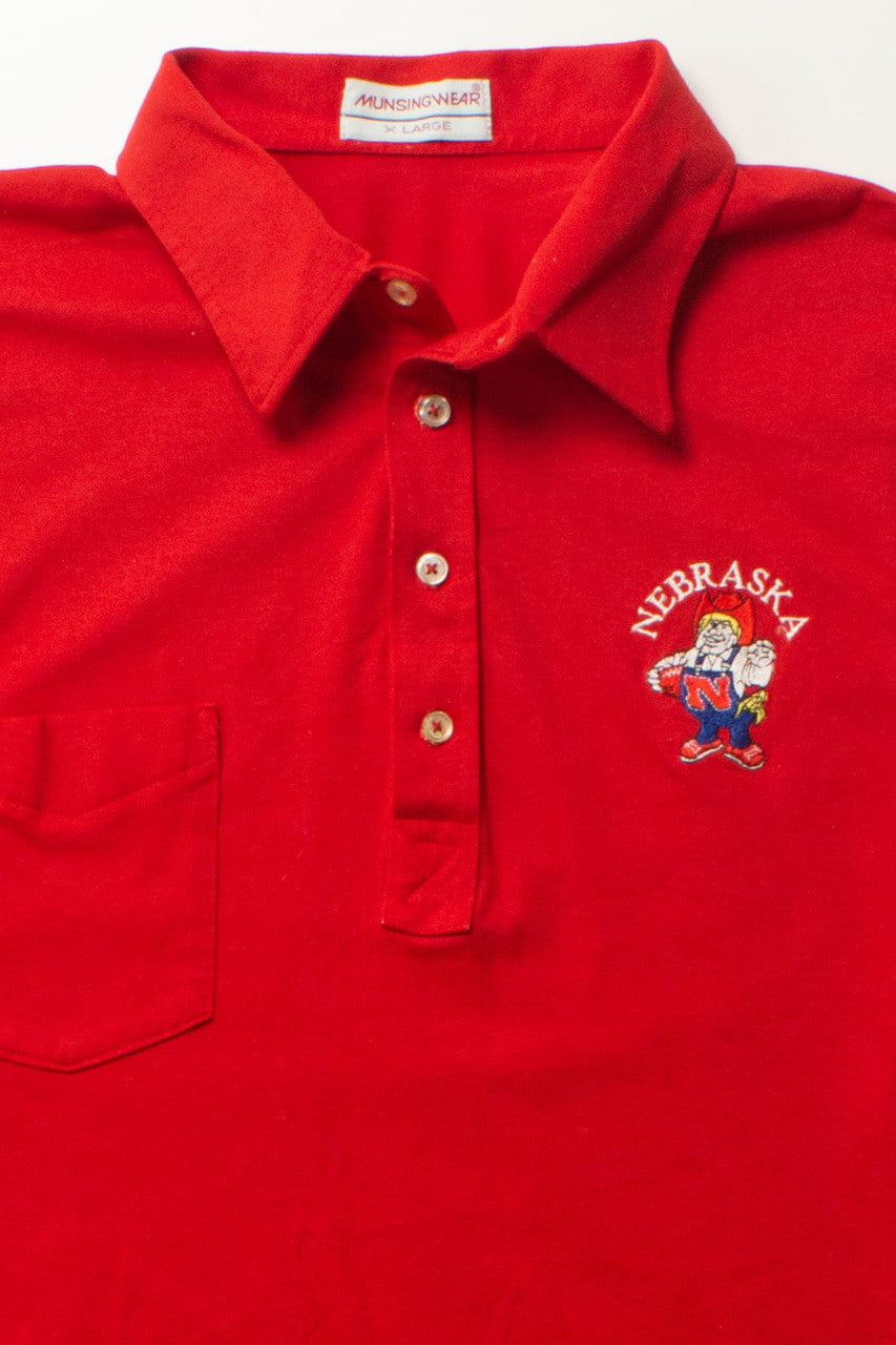 Vintage Nebraska Cornhuskers Polo Shirt (1980s)