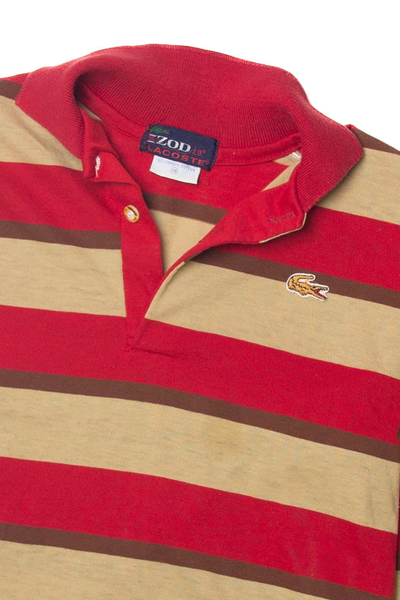 Vintage Lacoste Striped Polo Shirt (1980s) – Ragstock