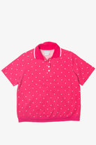 Vintage Blair Pink Dotted Polo Shirt (1990s)