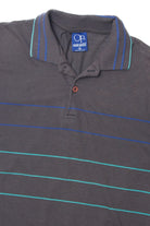 Vintage Striped Ocean Pacific Polo Shirt