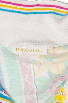 Vintage D.K Gold Floral Polo Shirt (1990s)