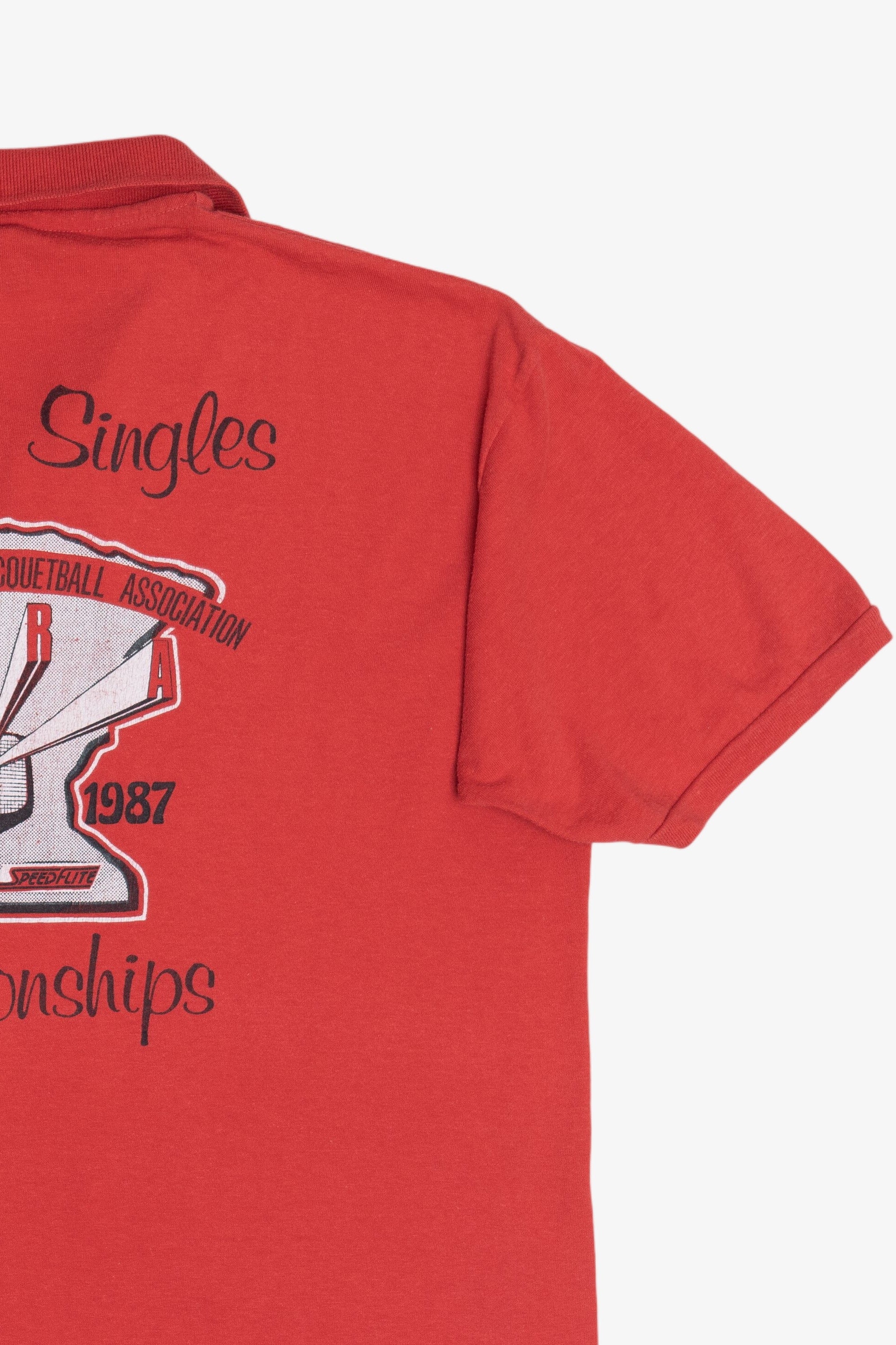 Vintage 1987 MSRA Minnesota State Singles Racquetball Championships Polo (1980s)