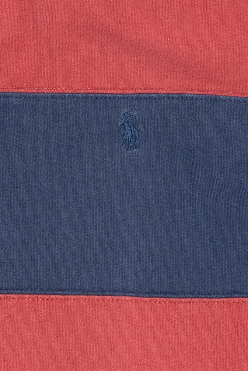 Vintage Polo By Ralph Lauren Denim Collar Striped Polo (2000s)