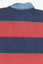 Vintage Polo By Ralph Lauren Denim Collar Striped Polo (2000s)