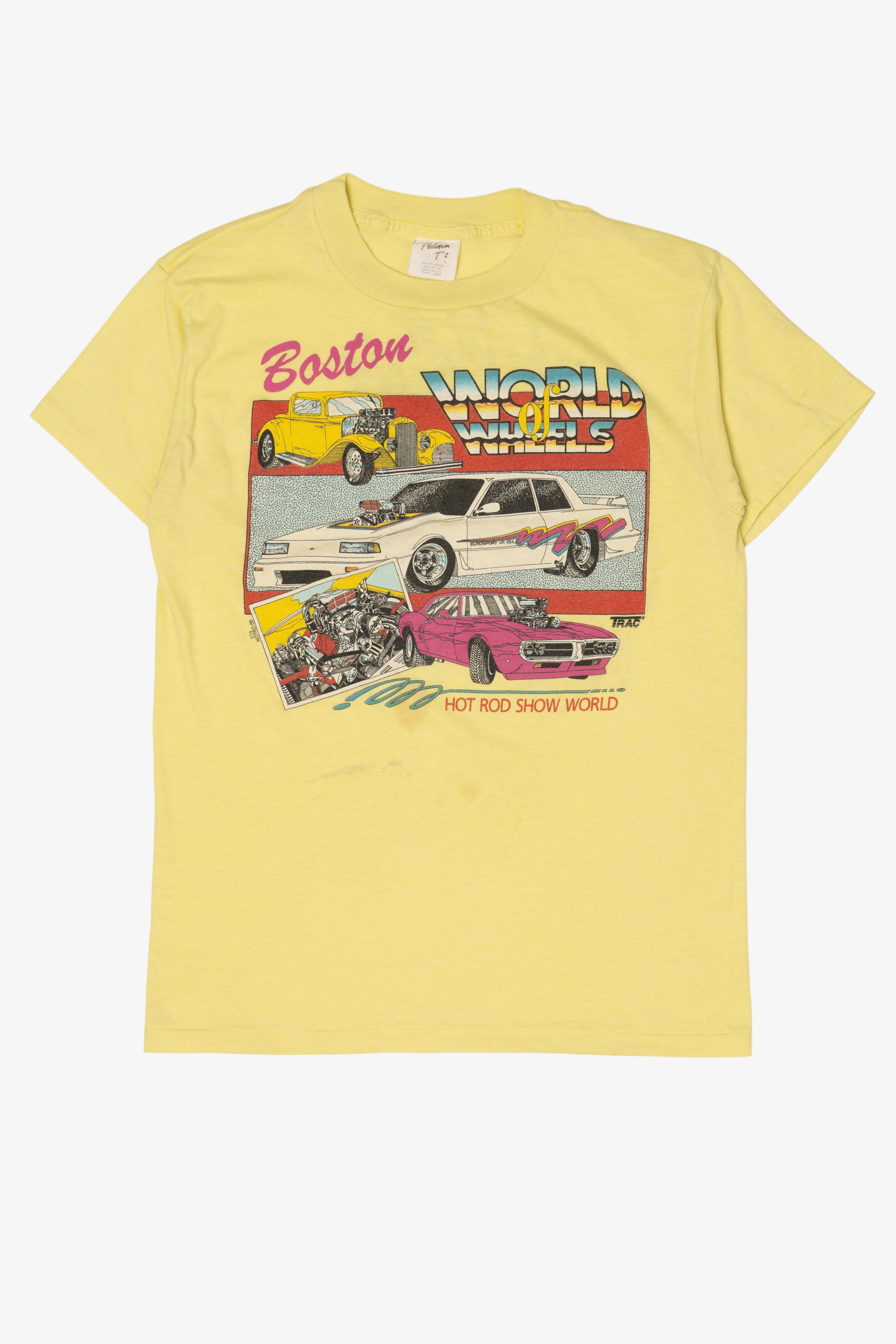 Vintage Boston World Of Wheels Hot Rod Show T-Shirt (1980s)