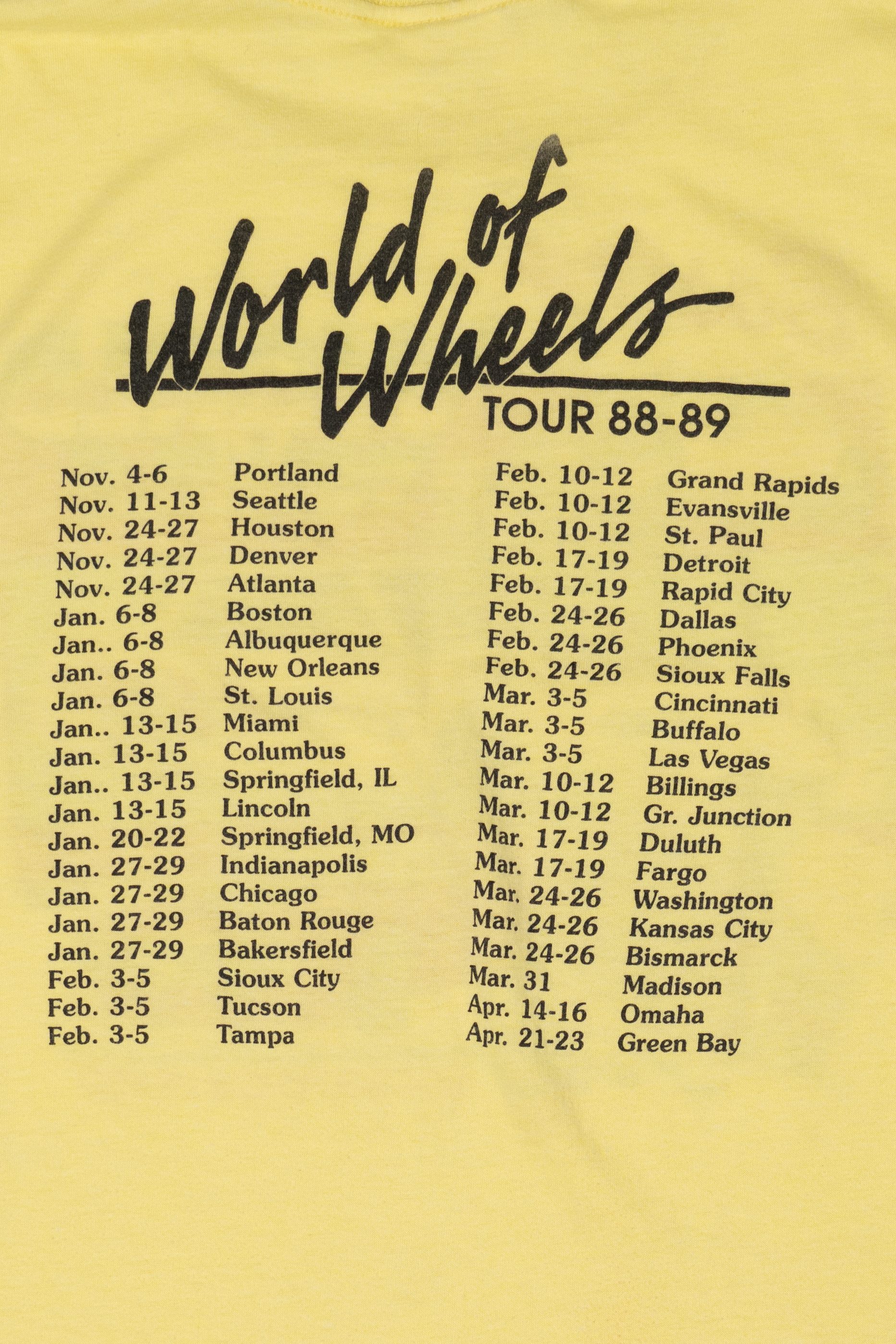 Vintage Boston World Of Wheels Hot Rod Show T-Shirt (1980s)