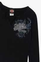 Black Harley Davidson Racine Wisconsin Long Sleeve T-Shirt (2010s)