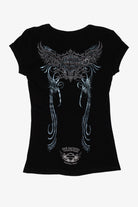 Black Harley Davidson San Jancinto Pasadena Texas T-Shirt (2000s)
